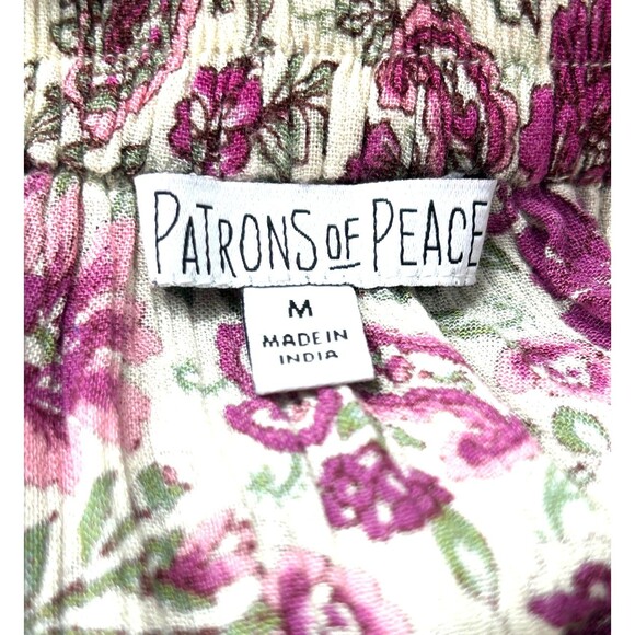 Patrons of Peace Maxi Skirt Women Sz M Floral Paisley Lightweight Flowy 1188T - Picture 9 of 11